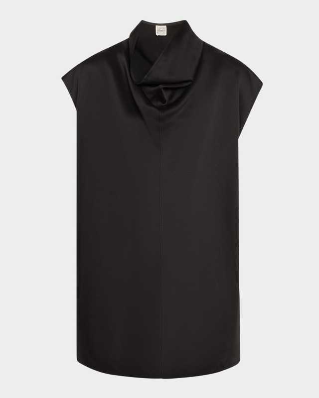 Sleeveless Funnel Neck Top